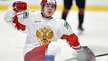 Mistrovství světa hokejistů do 20 let, finále: Rusko - Kanada, 5. ledna 2020 v Ostravě. Na snímku radost Yegro Zamula.