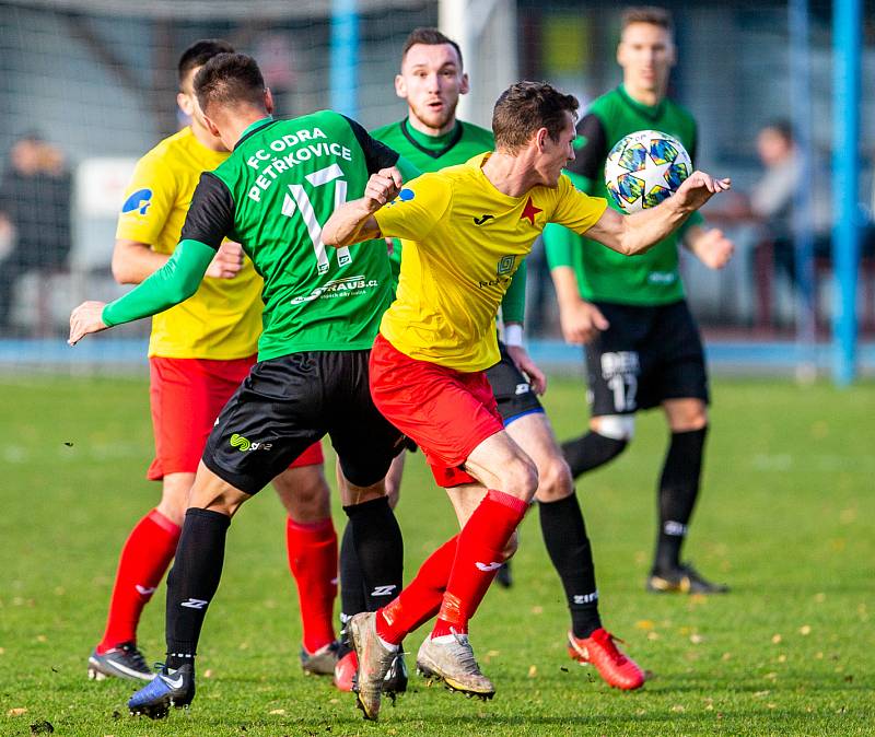 Utkání 16. kola Fortuna MSFL: FC ODRA Petřkovice – SK HS Kroměříž, 16. listopadu 2019 v Ostravě.