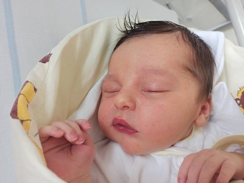 Damian Kos, Třinec, narozen 24. dubna 2022 v Třinci, míra 54 cm, váha 4000 g. Foto: Gabriela Hýblová