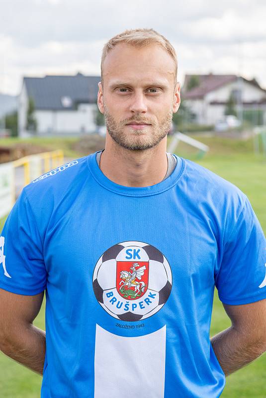 Fotbalový klub - Spolek SK Brušperk, 26. srpna 2020 v Brušperku. Jakub Bogdan (záložník)