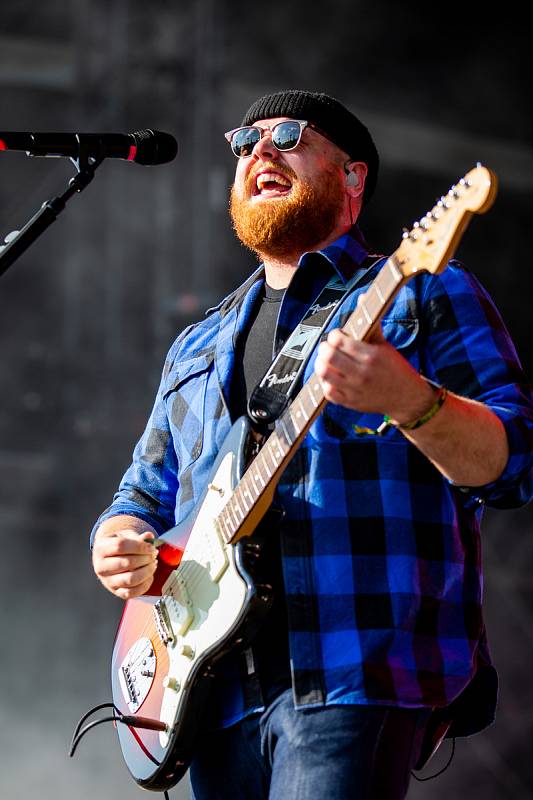 Hudební festival Colours of Ostrava 2019 v Dolní oblasti Vítkovice, 18. července 2019 v Ostravě. Na snímku Tom Walker.