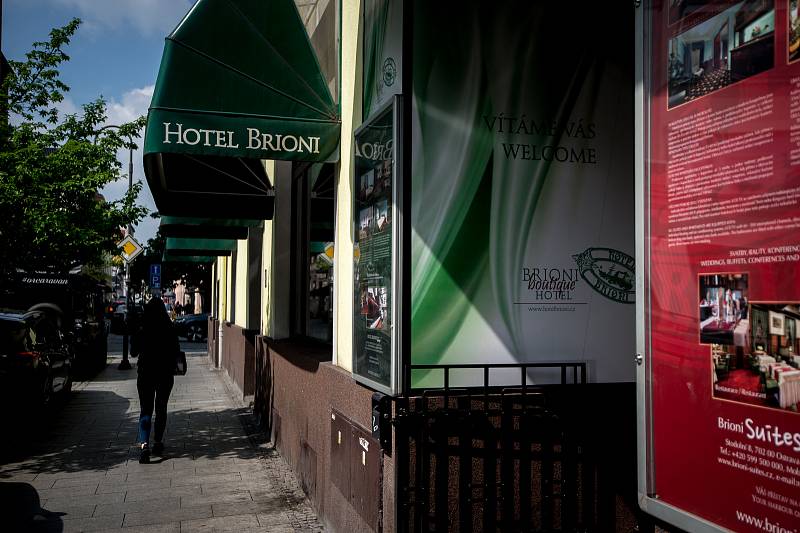 Hotel Brioni na Stodolní ulici, 2. května 2019 v Ostravě.