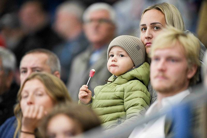 Fanoušci při utkání 15. kola hokejové extraligy: HC Vítkovice Ridera - Bílí Tygři Liberec.