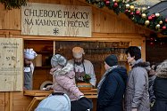 Vánoční trhy na Masarykově náměstí v Ostravě.
