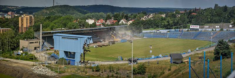 Demolice Bazalů, 15. července 2018 v Ostravě.