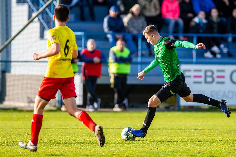 Utkání 16. kola Fortuna MSFL: FC ODRA Petřkovice – SK HS Kroměříž, 16. listopadu 2019 v Ostravě.