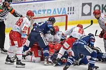 Čtvrtfinále play off hokejové extraligy - 4. zápas: HC Vítkovice Ridera - HC Oceláři Třinec, 24. března 2022 v Ostravě.