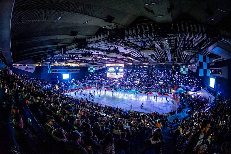 Ostravské hokejové derby - duel týmů Ostravské univerzity a Vysoké školy báňské –Technické univerzity Ostrava, 30. října 2019 v Ostravar Aréně.