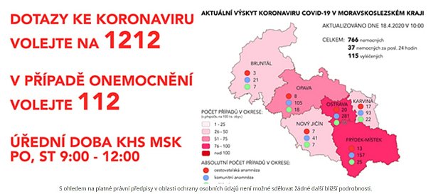 Mapa KHS, 18. dubna, 10 hodin.