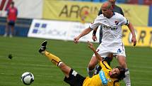 Martin Lukeš, legenda fotbalového Baníku Ostrava. V ligovém utkání s Bohemians.