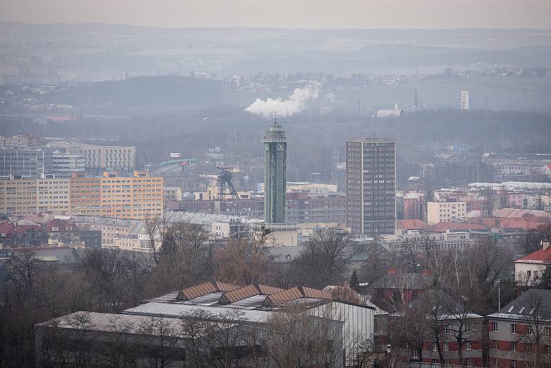 Halda Ema, 30. prosince 2019 v Ostravě. Na snímku nová radnice.