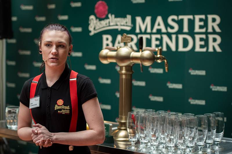 Soutěž výčepních Pilsner Urquell Master Bartende v Ostravě.