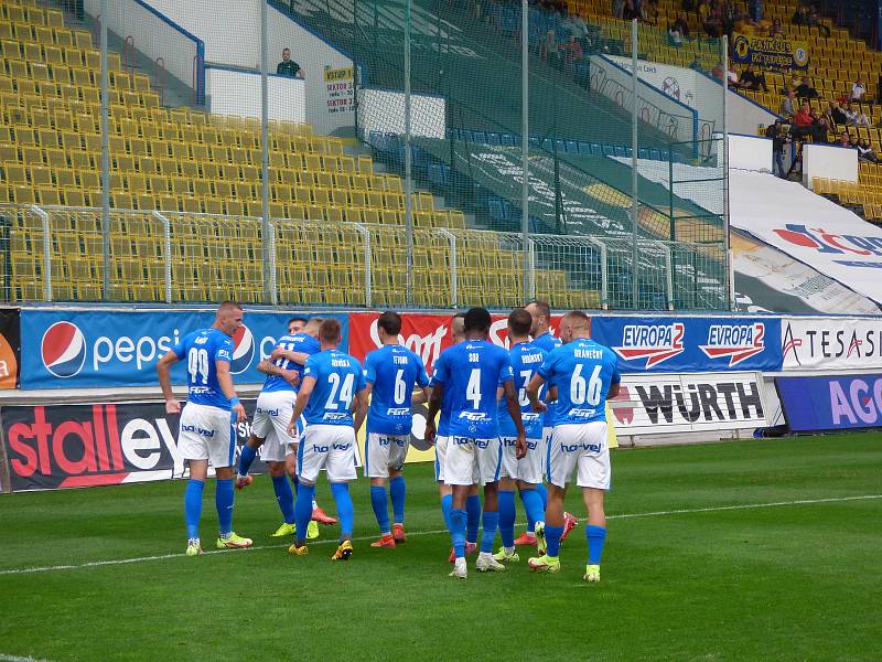 Fotbalisté Baníku Ostrava v Teplicích.