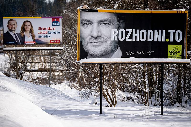Ilustrační foto. Volby na Slovensku, únor 2020, Makov.