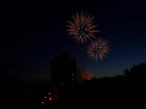 Slavnosti Ostravaru 2014. Ohňostroj objektivem čtenářky Deníku.