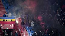 Osmifinále českého fotbalového poháru MOL Cupu: FC Baník Ostrava - AC Sparta Praha, 20. listopadu 2022, Ostrava. Fanoušci Sparty.