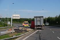 Nehoda kamionu, Ostrava, 7. června 2022.