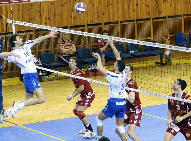 Z utkání play-off mezi DHL Ostrava a Fatrou Zlín