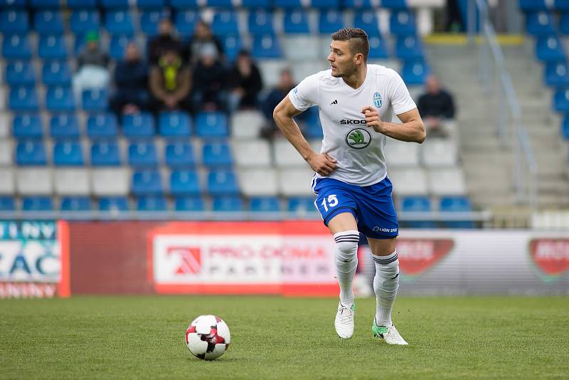 Patrizio Stronati na snímku z semifinále fotbalového poháru MOL Cup mezi FK Mladá Boleslav a SFC Opava v Mladé Boleslavi 26. dubna 2017.