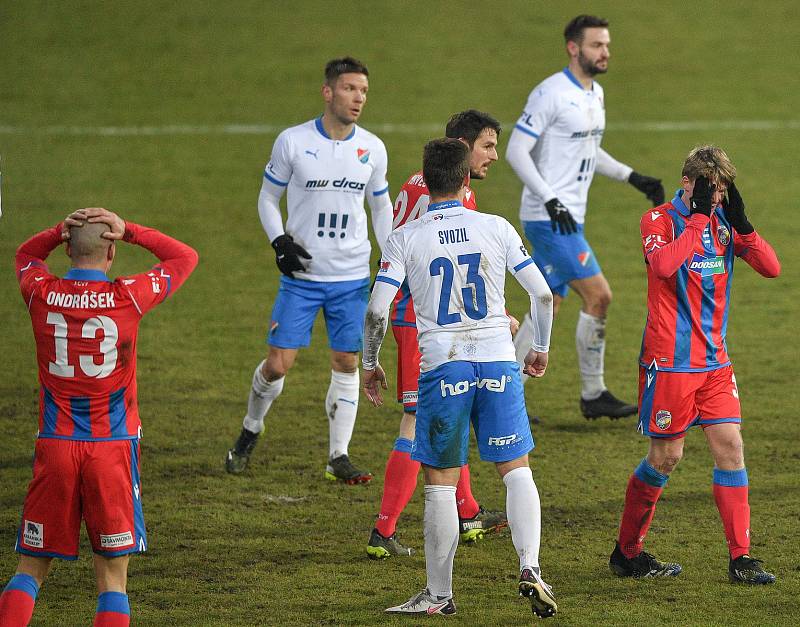 Utkání 17. kola první fotbalové ligy: FC Baník Ostrava – FC Victoria Plzeň, 31. ledna 2021 v Ostravě.