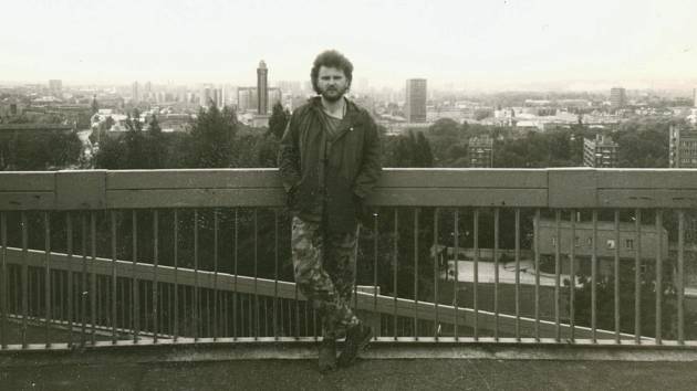 Ostravský rockový pamětník Chico na Bazalech v 80. letech.