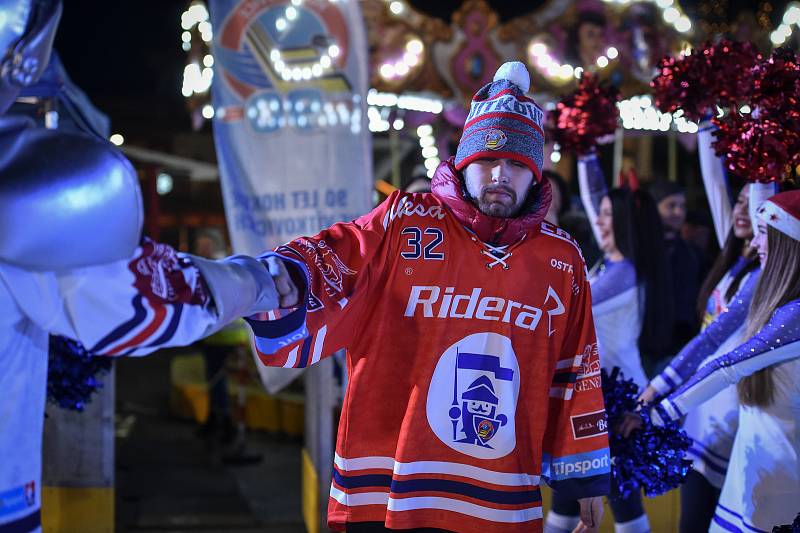 Mikulášský trojboj Vítkovic a Baníku na Skalce, 5. prosince 2018 v Ostravě.