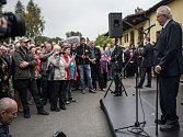 Návštěva prezidenta Miloš Zeman ve Vyšních Lhotách.