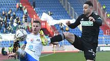 Jan Juroška z Ostravy - Utkání 26. kola první fotbalové ligy: FC Baník Ostrava - MFK Karviná, 19. března 2022 v Ostravě.