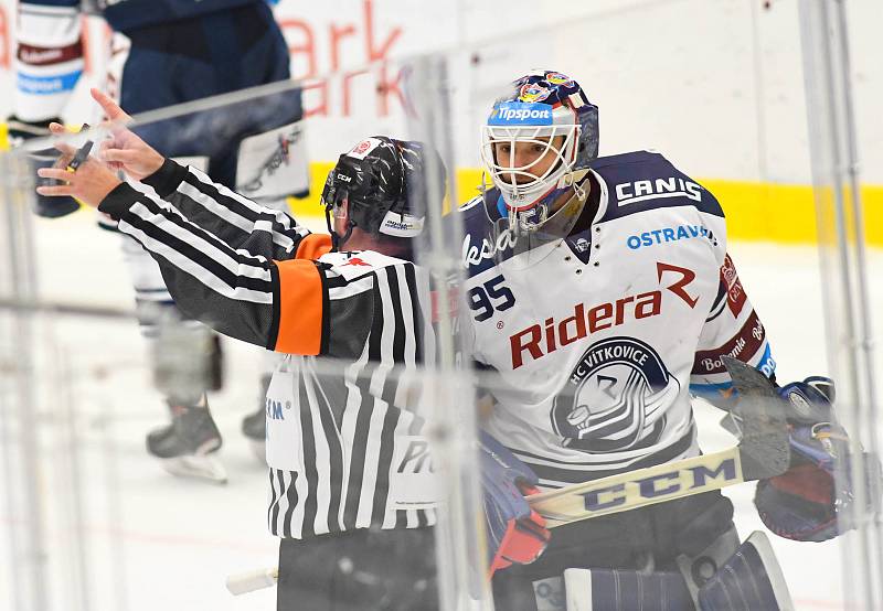 Utkání 19. kola hokejové extraligy: HC Vítkovice Ridera - HC Dynamo Pardubice, 17. listopadu 2019 v Ostravě.