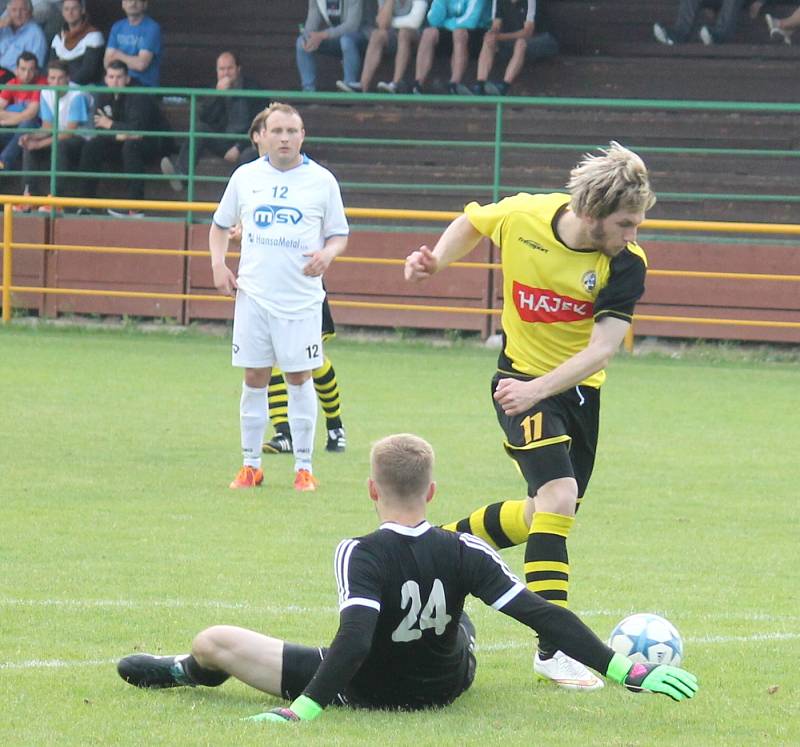 RAMA MORAVIA I. A třída, sk. A, 26. kolo: FC BÍLOVEC - TJ TATRAN JAKUBČOVICE 4:1 (1:0)