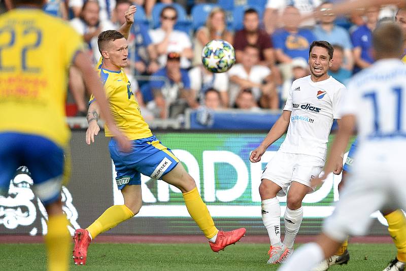 Utkání 3. kola první fotbalové ligy: FC Baník Ostrava - FK Teplice, 26. července 2019 v Ostravě. Na snímku Adam Jánoš.