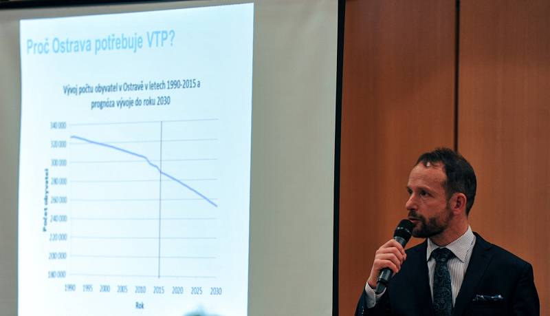 Debaty o rozšíření VTP parku se zúčastnil také primátor Tomáš Macura. 