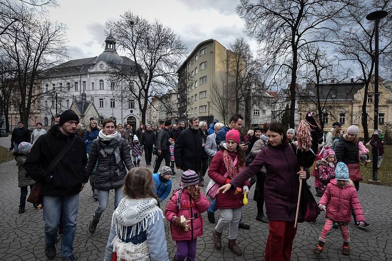 Masopustní průvod, 5. března 2019 v Ostravě.