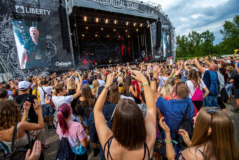 Hudební festival Colours of Ostrava 2019 v Dolní oblasti Vítkovice, 19. července 2019 v Ostravě.