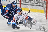 Utkání 39. kola hokejové extraligy: HC Vítkovice Ridera - Bílí Tygři Liberec 2:0, 20. ledna 2023, Ostrava. (vpravo) Marek Kalus z Vítkovic.