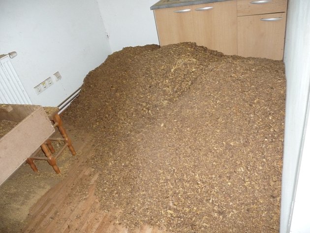 Celníci při razii našli zařízení na zpracování sušených tabákových listů.