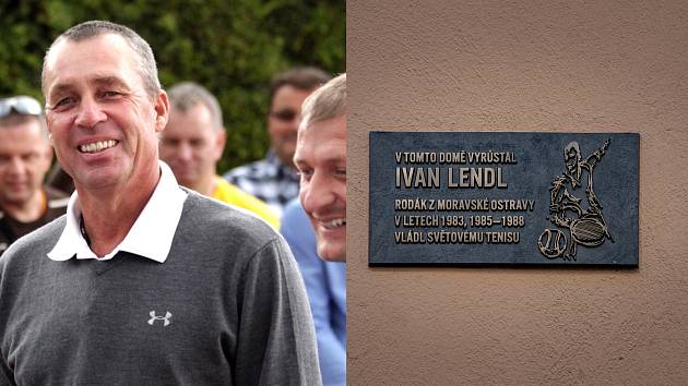 Ivan Lendl má v Ostravě pamětní desku.