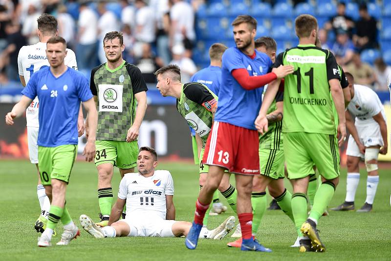 Nadstavba první fotbalové ligy, kvalifikační utkání o Evropskou ligu: FC Baník Ostrava - FK Mladá Boleslav, 1. června 2019 v Ostravě.