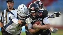 Finále české ligy amerického fotbalu Czech Bowl mezi Ostrava Steelers a Prague Black Panthers v Ostravě 14. července 2018.