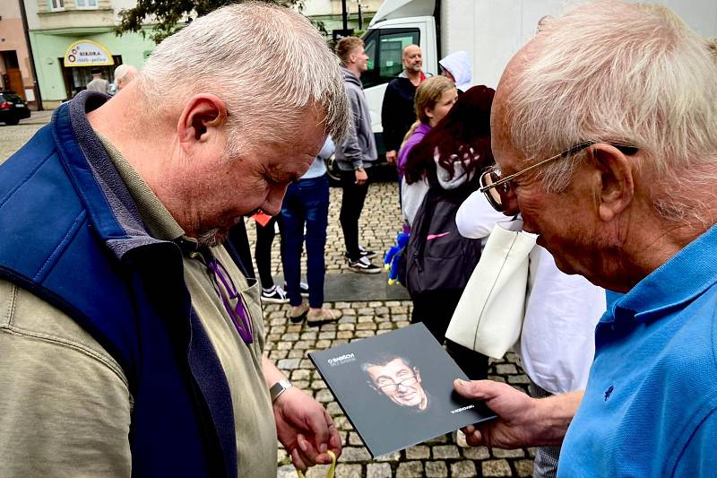 Mítink Andreje Babiše v Českém Těšíně.