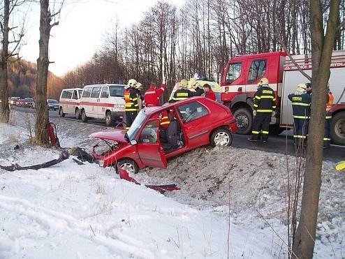 Hasiči asistovali při tragické nehodě u Frýdlantu nad Ostravicí