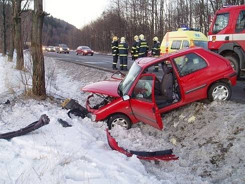 Hasiči asistovali při tragické nehodě u Frýdlantu nad Ostravicí