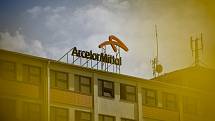 Ostravský závod ArcelorMittal, 9. duben 2017.