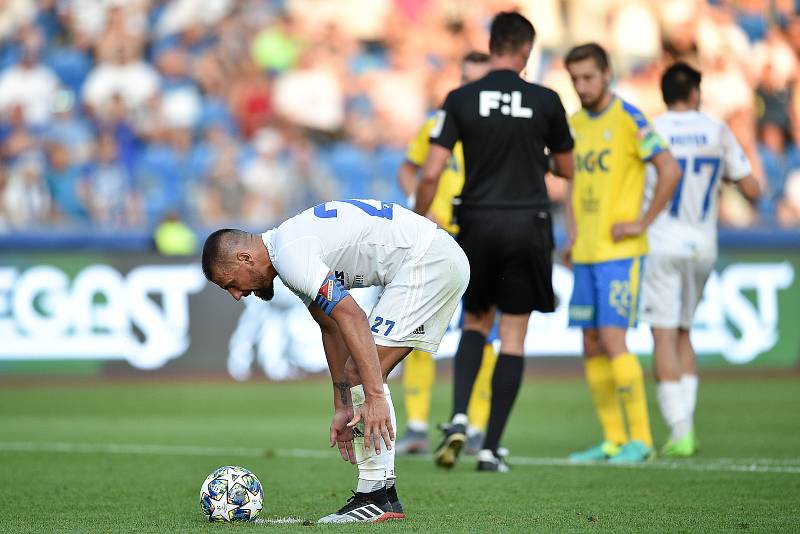 Utkání 3. kola první fotbalové ligy: FC Baník Ostrava - FK Teplice, 26. července 2019 v Ostravě. Na snímku Milan Baroš který neproměnil penaltu.