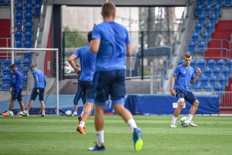 Fotbalisté Baníku zahájili letní přípravu, pondělí 18. června 2018 v Ostravě.