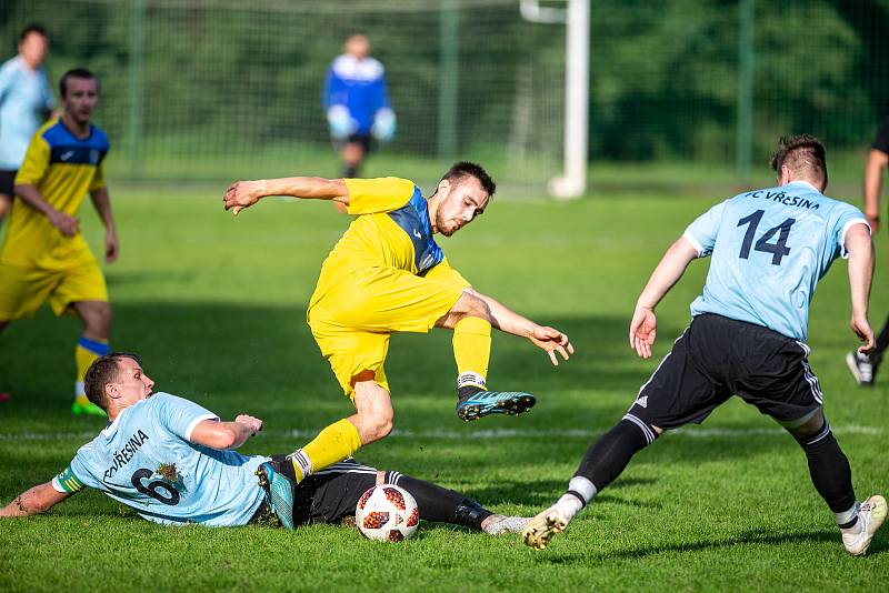 Fotbalové utkání I.A třídy, FC Vřesina – FK Bolatice, 13. září 2020 ve Vřesině.