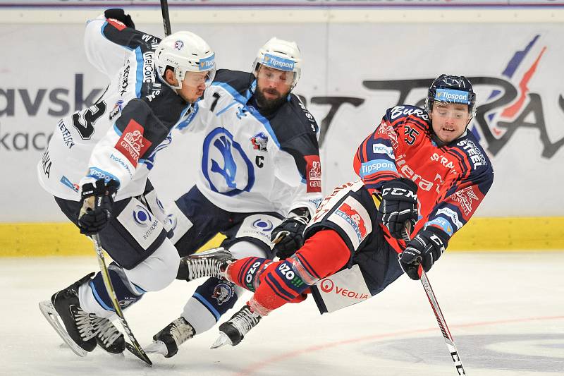 Utkání 10. kola hokejové extraligy: HC Vítkovice Ridera vs. HC Plzeň.
