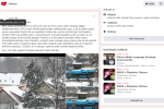 Příspěvky na téma sníh na chodnících v Ostravě ze sociální sítě Facebook, skupina Ostrava.
