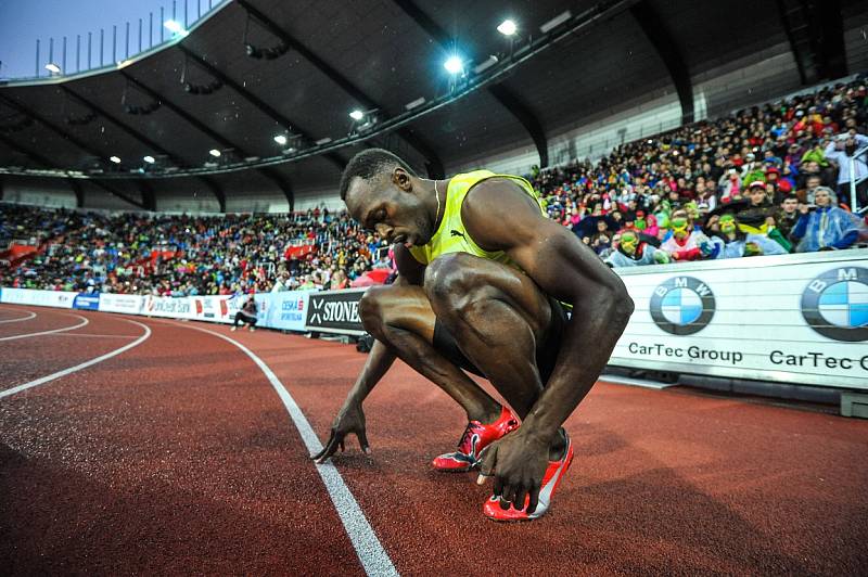 Zlatá tretra Ostrava 2015, na snímku Usain Bolt