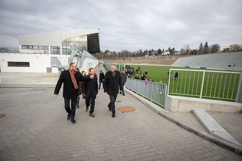 Slavnostní otevření stadionu Bazaly, 2. prosince 2019 v Ostravě.